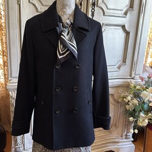 TED BAKER CLASSIC NAVY PEACOAT Double Breasted NWT HEAVY SATIN LINING CLASSIC